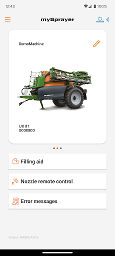 mySprayer Screen 2