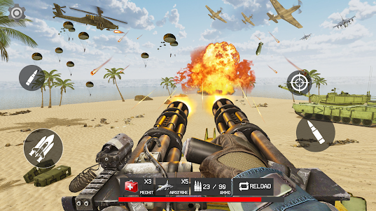 전쟁게임총게임- 시뮬레이션 총 쏘는 게임