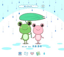 screenshot of Frog Couple Theme +HOME
