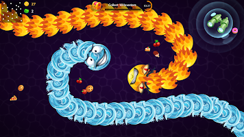 screenshot of Snake vs Worms: Fun .io Zone