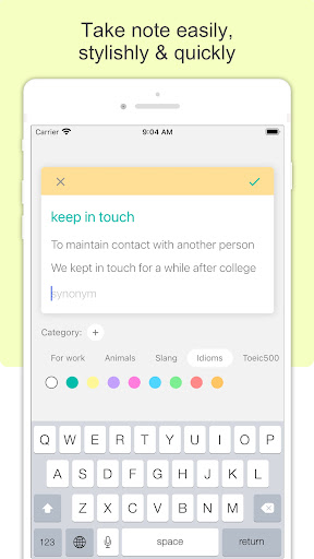 Whale Note -Vocabulary builder Screen 2