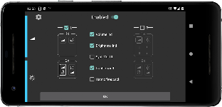 screenshot of EdgeSlider Pro (V+B control)
