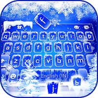 Тема для клавиатуры Froze Snowflakes Live