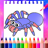 Coloring Spider Hero Blue icon