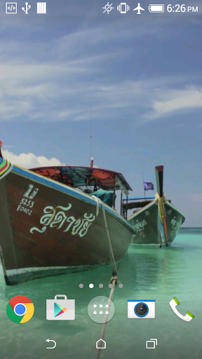 Thai boats live wallpaper Screen 3