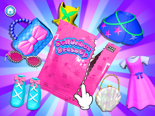 Android application Doll Unbox! Fun Unboxing Games screenshort