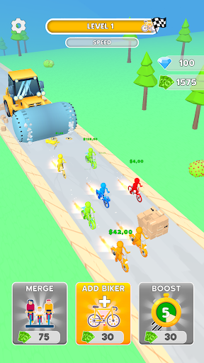 Android application Survival Bicycle Race screenshort