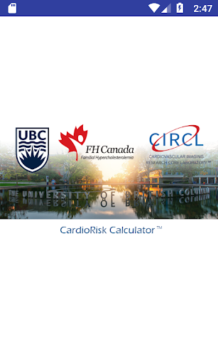 CardioRisk Calculator Screen 2