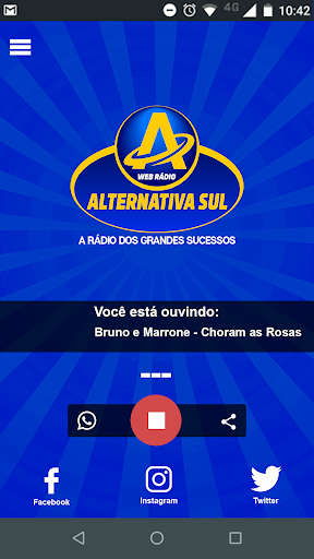 Android application Web Rádio Alternativa Sul screenshort