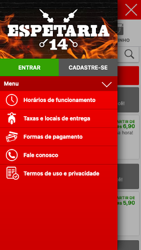 Android application Espetaria 14 São Carlos SP screenshort