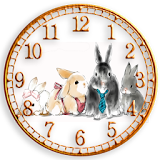 森のウサギ時計ウィジェット icon