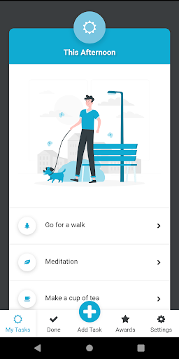 Android application Just For Today - Daily Tracker screenshort