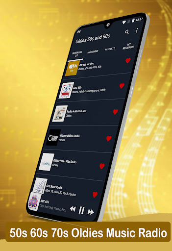 Android application 50s 60s 70s Oldies Music Radio screenshort