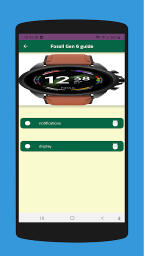 Fossil Gen 6 guide Screen 3