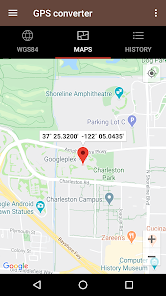 GPS coordinate converter on Google