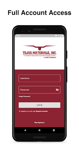 Android application Tejas Materials screenshort