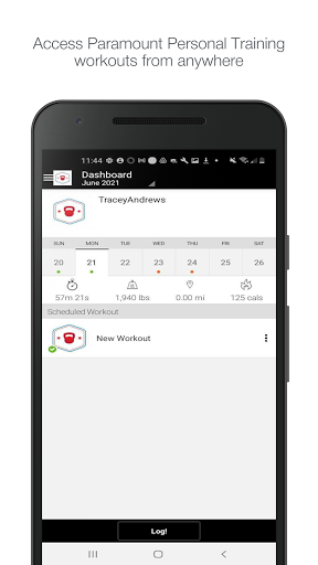 Android application Paramount Personal Training screenshort