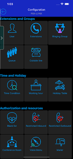 NEXT device controller Screen 3