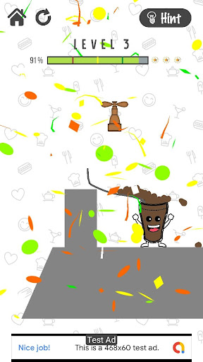 Smiling Coffee Glass - Draw and Fill Be Happy