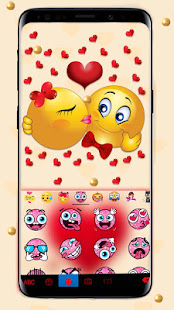 Red Valentine Hearts Keyboard Theme 7.0.0_0113 APK screenshots 4