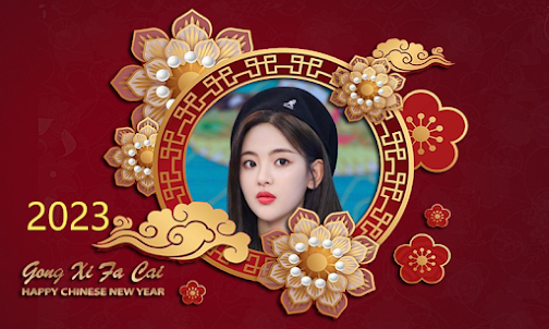 Chinese new year frame 2023