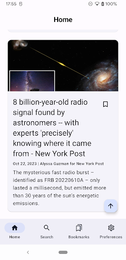 Android application News screenshort