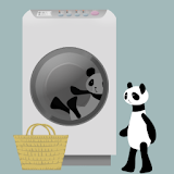 Panda washing Live Wallpaper icon