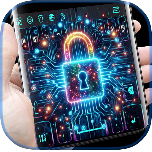 Cyber security keyboard logo