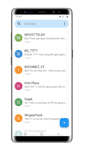 SMS MMS Messenger Screen 3
