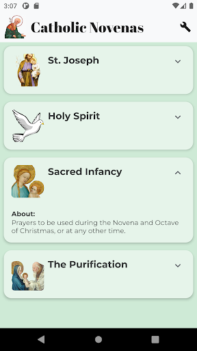Android application Catholic Novenas screenshort