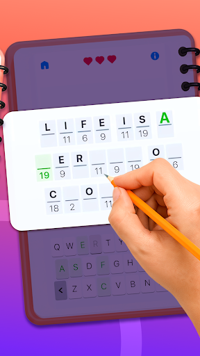 Cryptogram - Word Puzzle Games screenshot 4