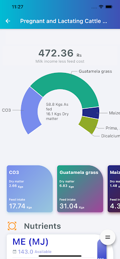 Android application MOD Ration Formulation Tool screenshort