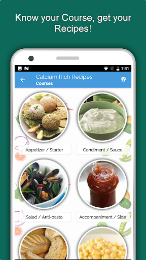 Screenshot of Calcium Rich Food Recipes