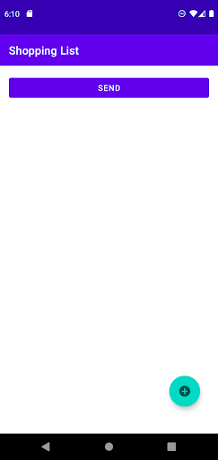 Android application Shopping List screenshort