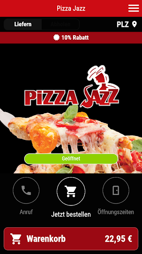 Android application Pizza Jazz screenshort