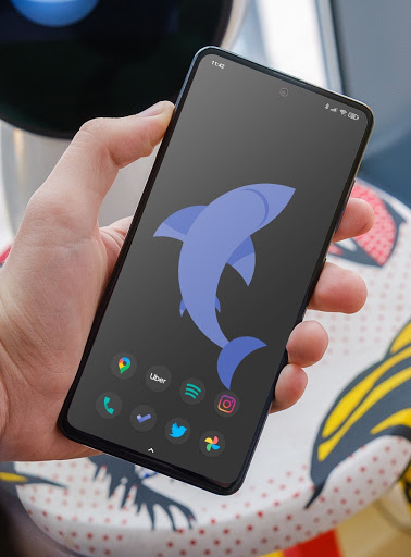 Screenshot of Black Pie - Icon Pack