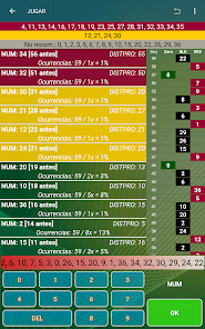 Captura de Pantalla 6 Ruleta Números Estadísticas android