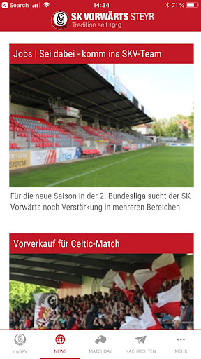 SK Vorwärts Steyr Screen 2