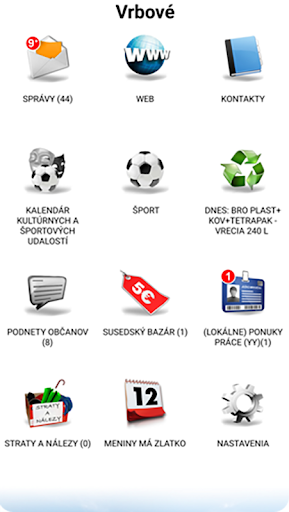 Android application Vrbové screenshort
