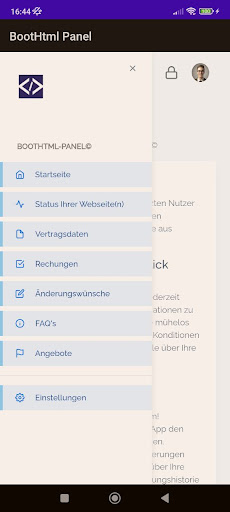 BootHtml Panel Screen 2
