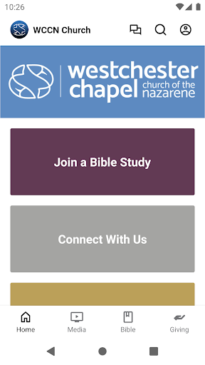 Android application Westchester Chapel Church screenshort