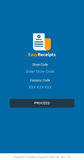 Android application EasyReceipts screenshort