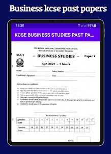 Business studies Kcse papers