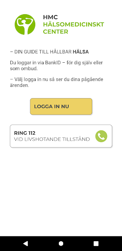 HMC Online – digifysisk vård Screen 2
