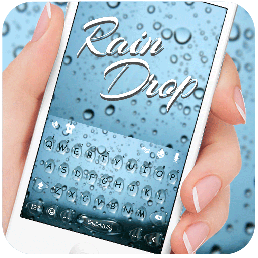 Blue Raindrops Keyboard Theme 1.0 Icon