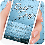 Cover Image of 下载 Blue Raindrops Keyboard Theme  APK