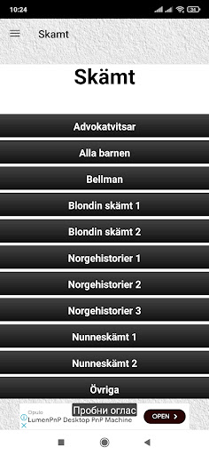 Android application Roliga Skämt screenshort