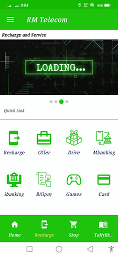 Android application RM Telecom screenshort
