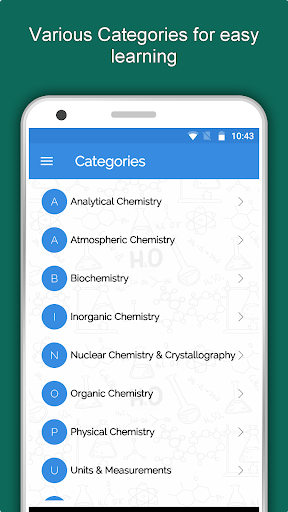 Screenshot of Chemistry Dictionary Offline