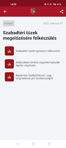 Ajak - Hírek Screen 3